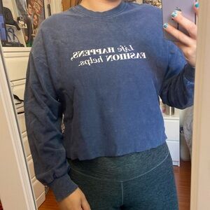 Zara Navy Long Sleeve